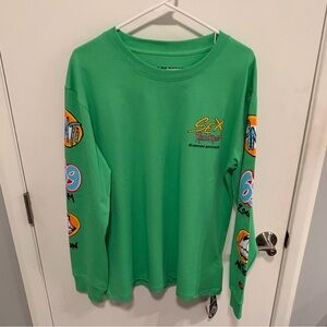 Chrome Hearts Matty Boy Sex Records Long Sleeve T-Shirt Green size XL